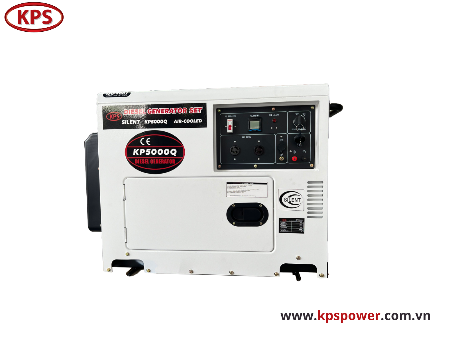 Máy phát điện KPS KP5000Q của khách hàng